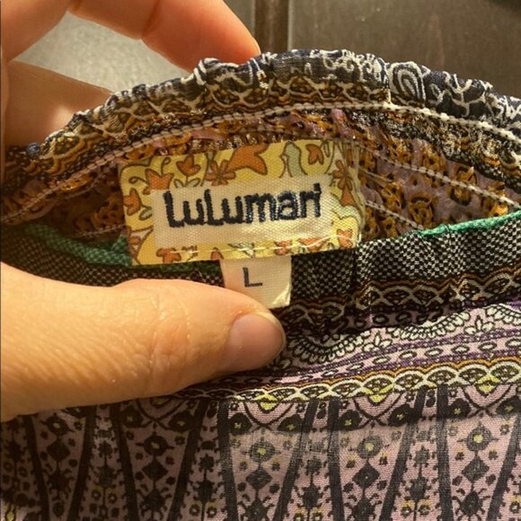 Multicolor Patterned Women's Maxi Dress - Picture 2 of 3